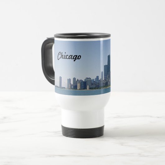De Chicago Skyline Reisbeker (Voorkant links)