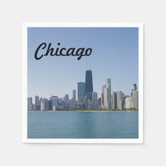 De Chicago Skyline Servet (Voorkant)