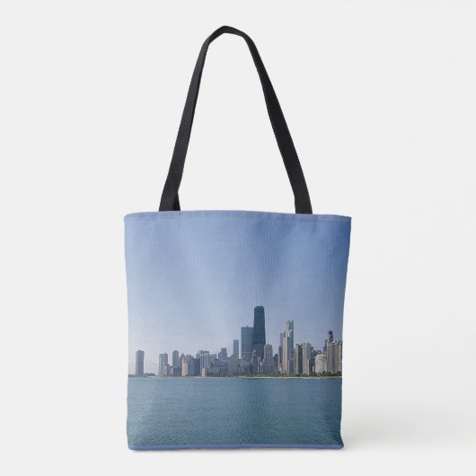 De Chicago Skyline Tote Bag (Achterkant)