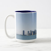 De Chicago Skyline Tweekleurige Koffiemok (Links)