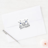 De Chicharones Vierkante Sticker (Envelop)
