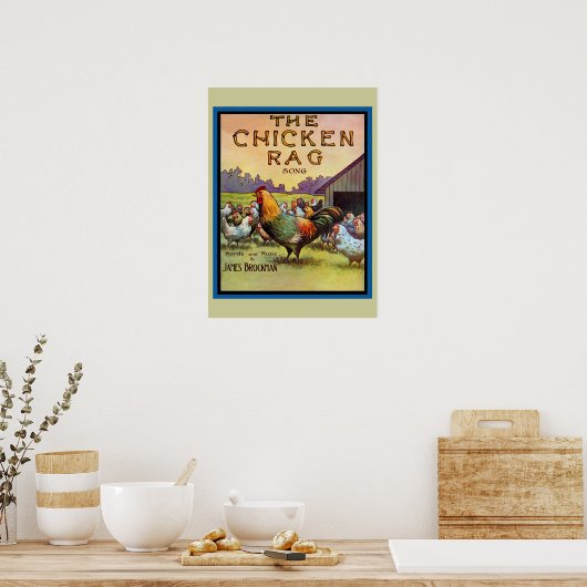 De Chicken Rag Poster (Keuken)