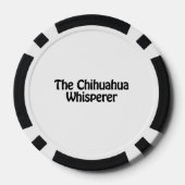 de chihuahua fluisteraar pokerchips (Achterkant)
