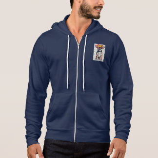 DE CHIHUAHUA GUY'S FLEECE ZIP UP JOGGER HOODIE