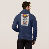 DE CHIHUAHUA GUY'S FLEECE ZIP UP JOGGER HOODIE (Achterkant volledig)