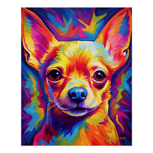 De Chihuahua hond 005 - Zetton Ziana Perfect Poster (Voorkant)