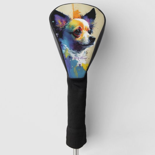 De Chihuahua Hond - Samenstelling 002 Golfheadcover (Voorkant)