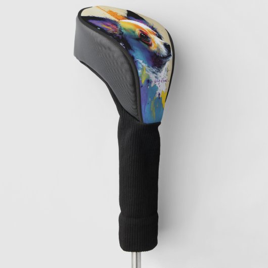 De Chihuahua Hond - Samenstelling 002 Golfheadcover (Schuin)