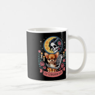 De Chihuahua Mam Halloween Hond Eigenaar Skelet Wo Koffiemok