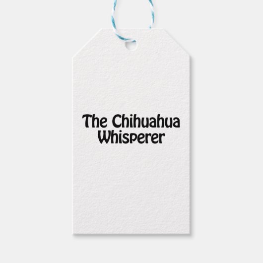 de chihuahua whisperer cadeaulabel (Voorkant)