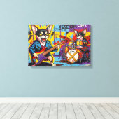 DE CHIHUAHUAS 11 CANVAS AFDRUK (Insitu (Houten vloer))