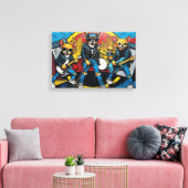 DE CHIHUAHUA'S 3 CANVAS AFDRUK (Insitu (Woonkamer))