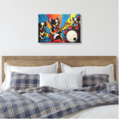 DE CHIHUAHUAS 5 CANVAS AFDRUK (Insitu (Slaapkamer))
