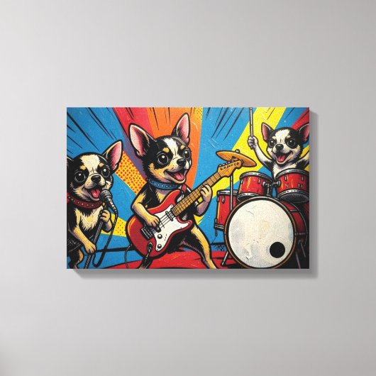DE CHIHUAHUAS 5 CANVAS AFDRUK (Voorkant)