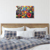 DE CHIHUAHUAS 7 CANVAS AFDRUK (Insitu (Slaapkamer))