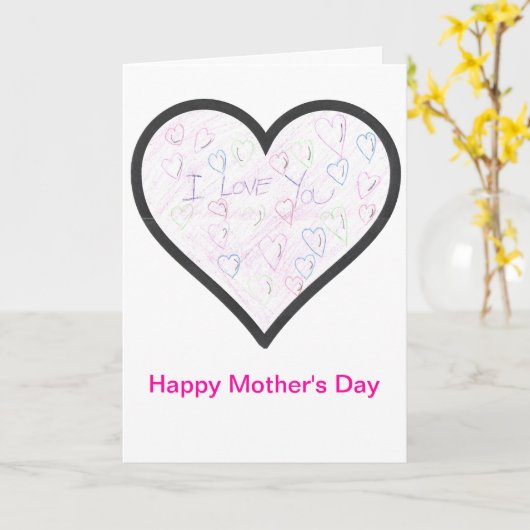 De Children's Heart Foundation Moederdag Kaart (Gele Bloem)