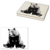 De Chill Bruine Beer Stempel (Gestempeld)