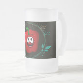 *"De 'chill out' Frosted Glass-Mok"** Matglas Bierpul (Voorkant rechts)