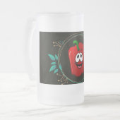 *"De 'chill out' Frosted Glass-Mok"** Matglas Bierpul (Voorkant links)