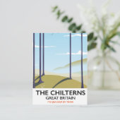 De Chilterns Groot-Brittannië reisposter Briefkaart (Staand voorkant)