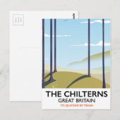 De Chilterns Groot-Brittannië reisposter Briefkaart (Voorkant / Achterkant)