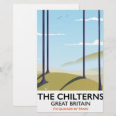De Chilterns Groot-Brittannië reisposter Briefpapier (Voorkant / Achterkant)