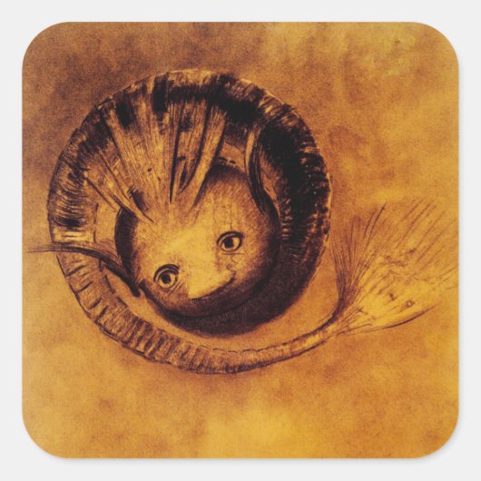 De Chimera Vierkante Sticker (Voorkant)