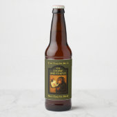 De chimp en theepot pub bier etiket (Voorkant)
