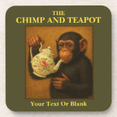 De chimp en theepot pub bier onderzetter (Voorkant)