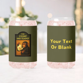De chimp en theepot pub blikvorm glas