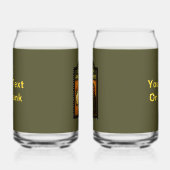 De chimp en theepot pub blikvorm glas (Rechts)