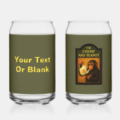 De chimp en theepot pub blikvorm glas (Achterkant)