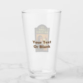 De chimp en theepot pub glas (Achterkant)