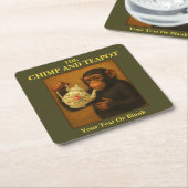 De chimp en theepot pub kartonnen onderzetters (Schuin)