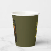 De chimp en theepot pub papieren bekers (Links)