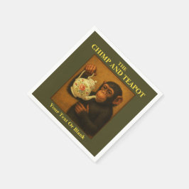 De chimp en theepot pub servet