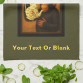 De chimp en theepot pub theedoek (Gevouwen)