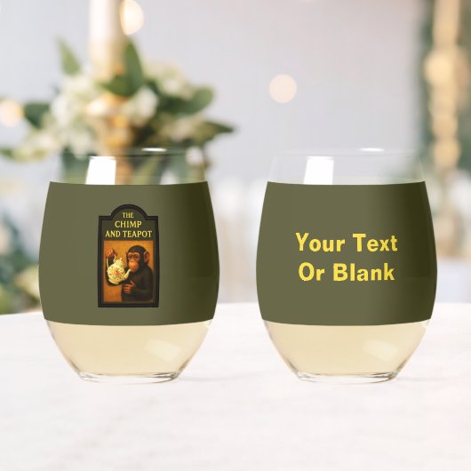 De chimp en theepot pub wijnglas zonder voet (Insitu (Huwelijk))