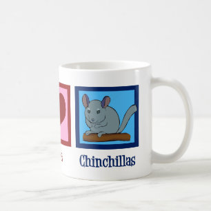 De Chinchilla's van de Liefde van de vrede Koffiemok