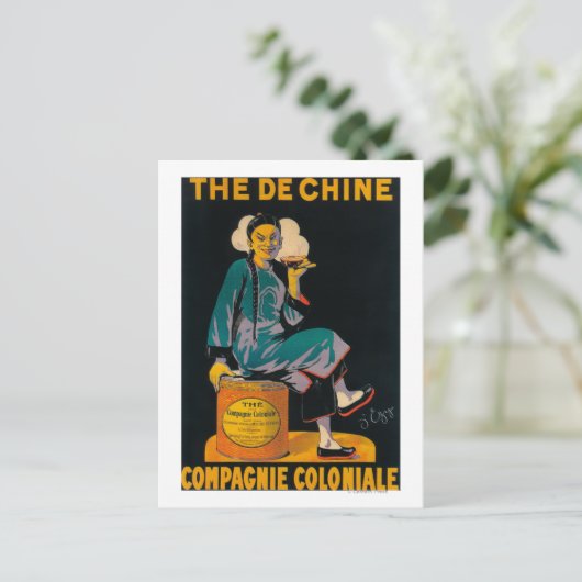 De Chine, koloniale onderneming Promotional Poste Briefkaart (Staand voorkant)