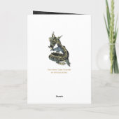 De Chinese Blauwe Groeten & Notecards van de Draak Feestdagen Kaart (Achterkant)