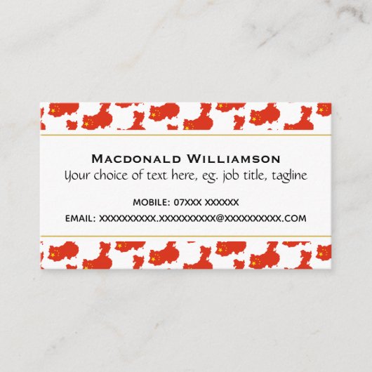 De Chinese Christelijke Schrift Johannes 3:16 Visitekaartje (Voorkant)