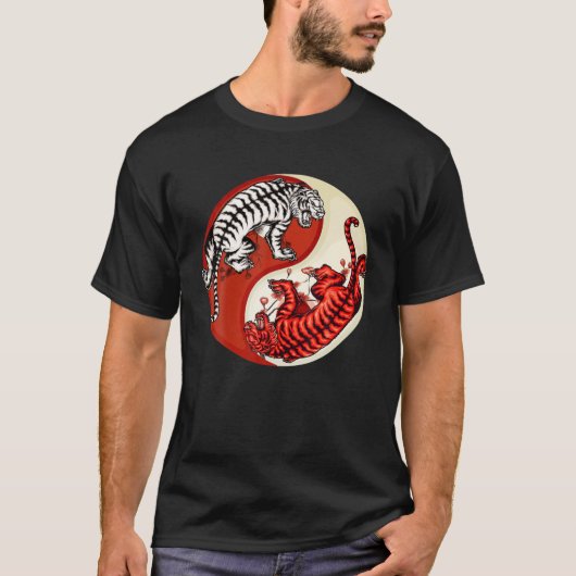 De Chinese dierentuin Ying Yang het jaar van de Gr T-shirt (Voorkant)