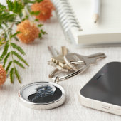 De Chinese Draak van Yang van Yin om Sleutelring Sleutelhanger (Zijkant)