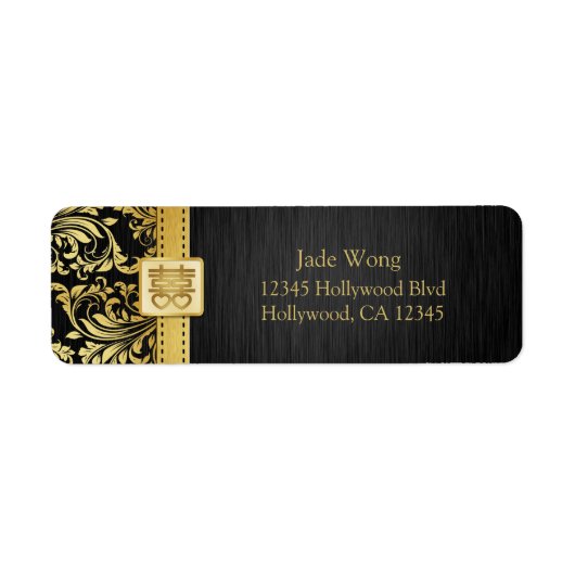 De Chinese Dubbele het adresetiketten van de Terug Etiket (Voorkant)