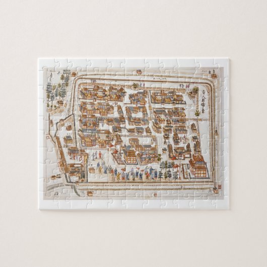 De Chinese fabriek in de straat van Teng-chan op Legpuzzel (Horizontaal)