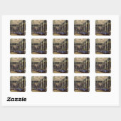 De Chinese kamer in het Grote Paleis Vierkante Sticker (Vel)
