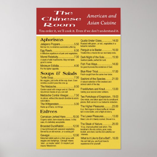 De Chinese kamer Poster (Voorkant)