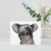De Chinese kuifhond Briefkaart (Staand voorkant)