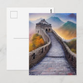 De Chinese Muur is een van de meest iconische Briefkaart (Voorkant / Achterkant)